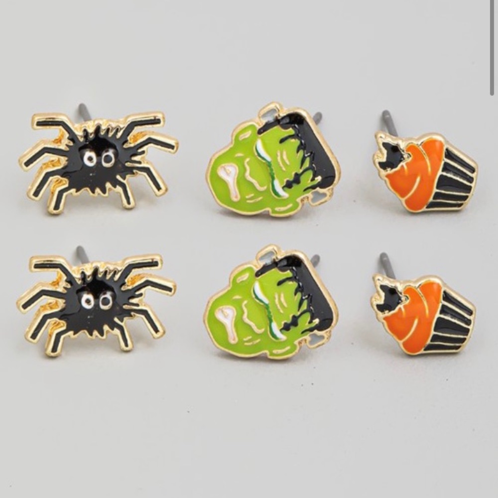 Set of three Halloween earrings NWT